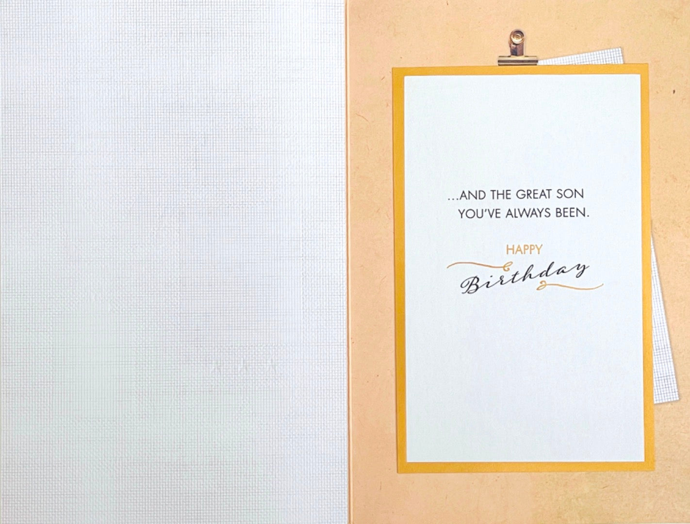 Great Son Happy Birthday Card - Take It Easy Relax Enjoy Classy Things Headphones Watch Sunglasses