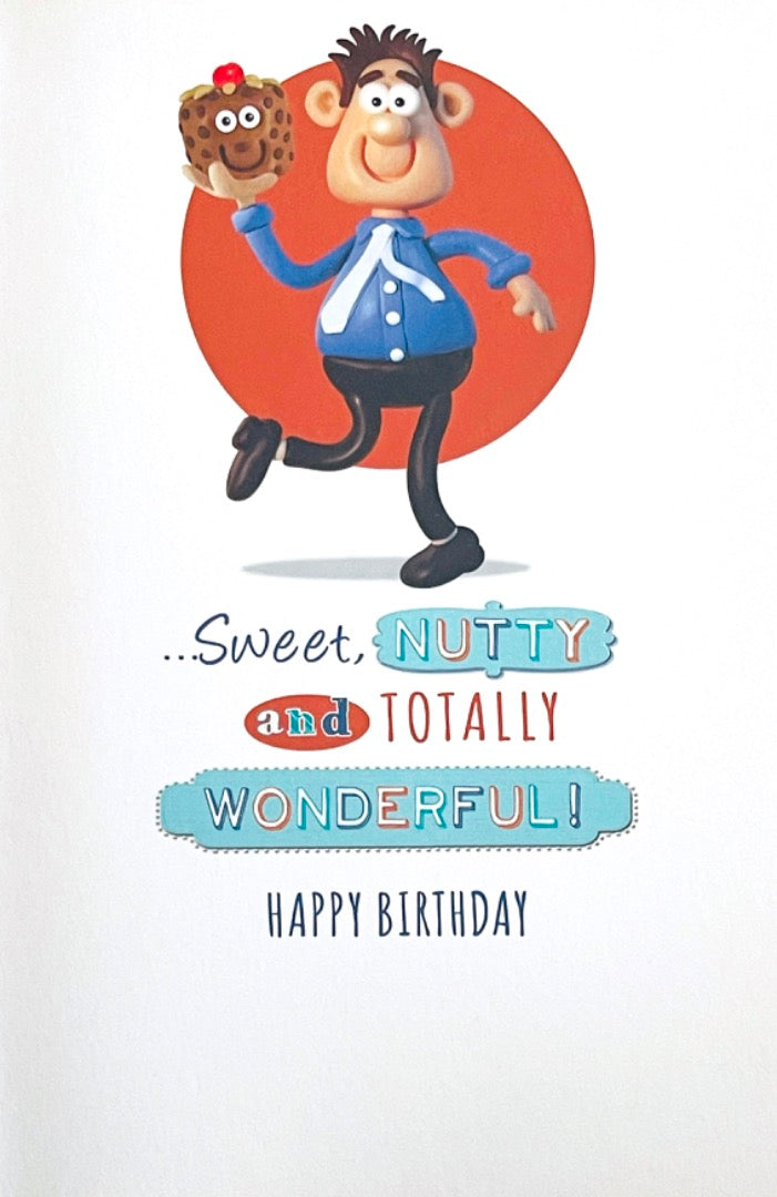 Son-In-Law Happy Birthday Card Fruitcake Sweet Nutty Wonderful Funny Humour