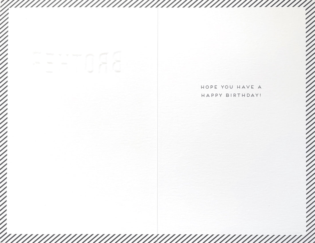 For You Brother Happy Birthday Card Racing Car Driver Motorsports Thrill-Seeker