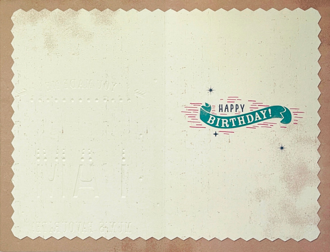 Brother Happy Birthday Card You Made Me What I Am Mum's Favourite Funny Humour