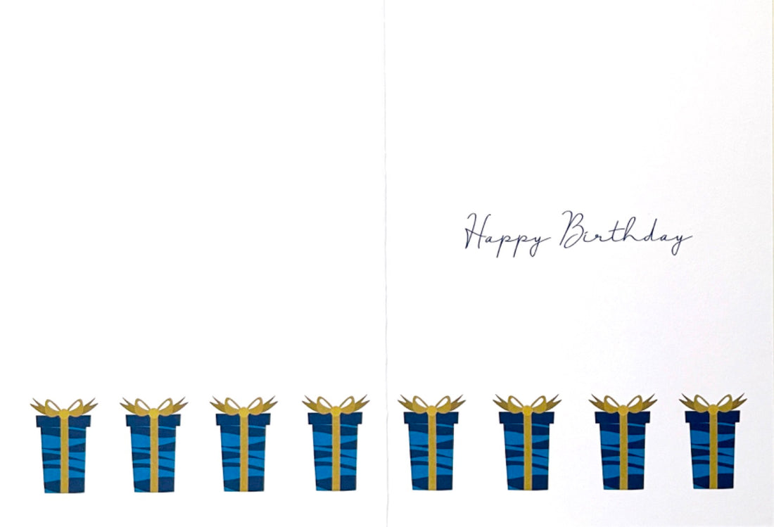 To A Great Brother-In-Law Happy Birthday Card Gold Foil Gift Contemporary Design