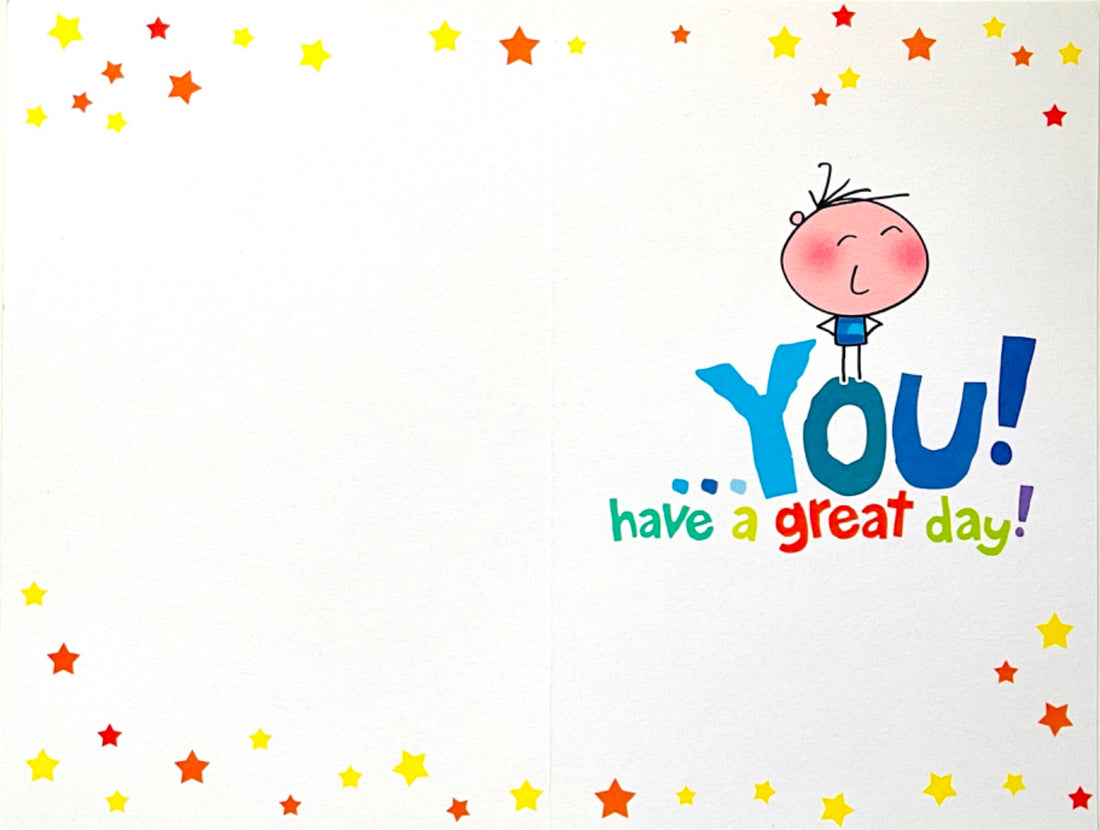 Nephew Happy Birthday Card Funny Smart Brilliant Great Super You Glitter Art Wigwam