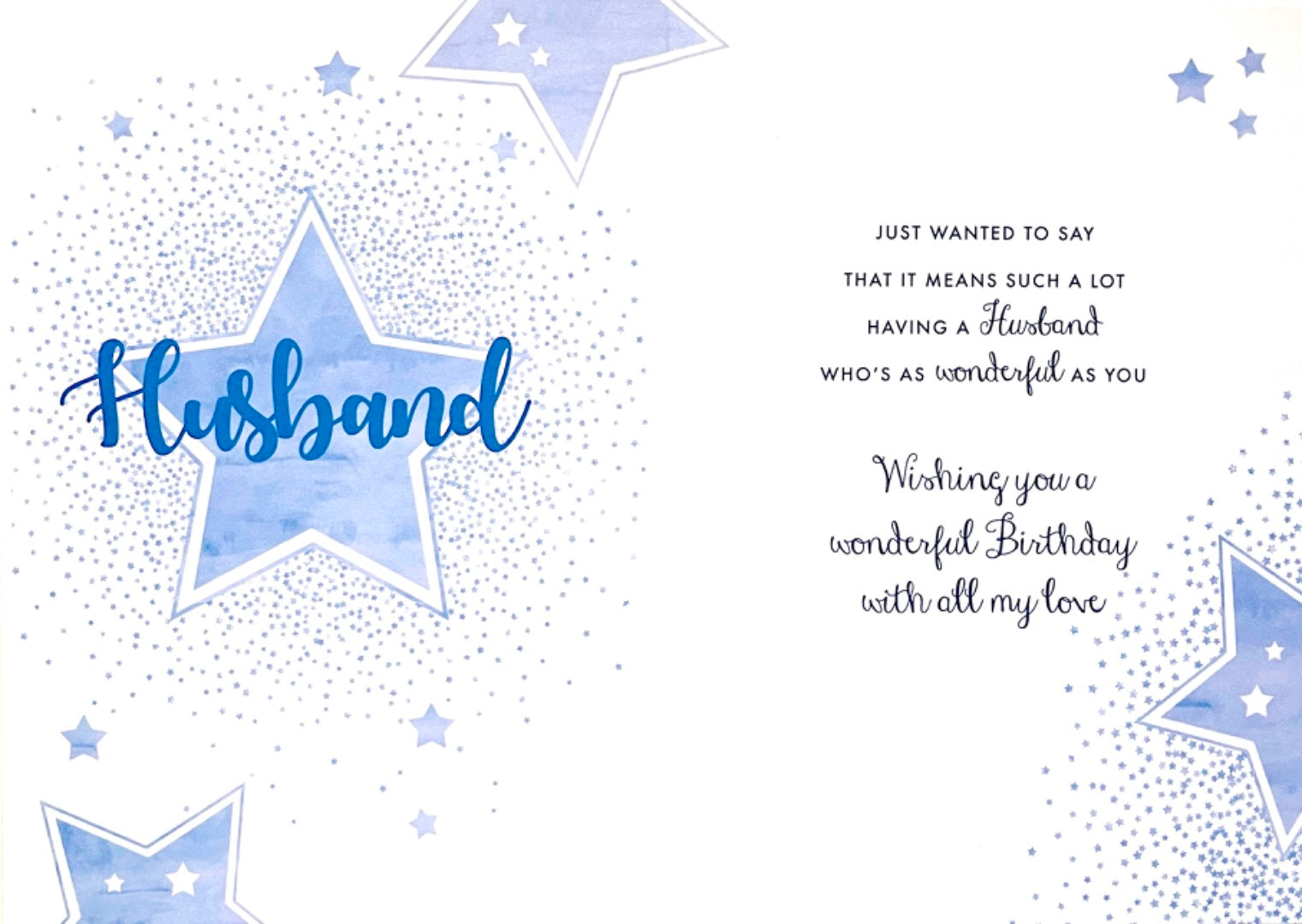 Nigel Quiney - to My Husband You're A Star - Birthday Card