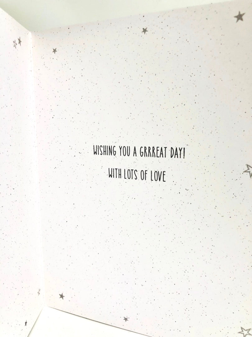 For You Auntie From Your Little Monster Bear Card for Birthday or Any Occasion