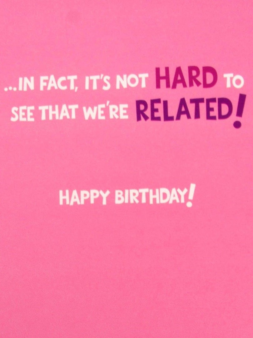 Niece Happy Birthday Card Brilliant Creative Smart Generous Funny Attractive We're Related