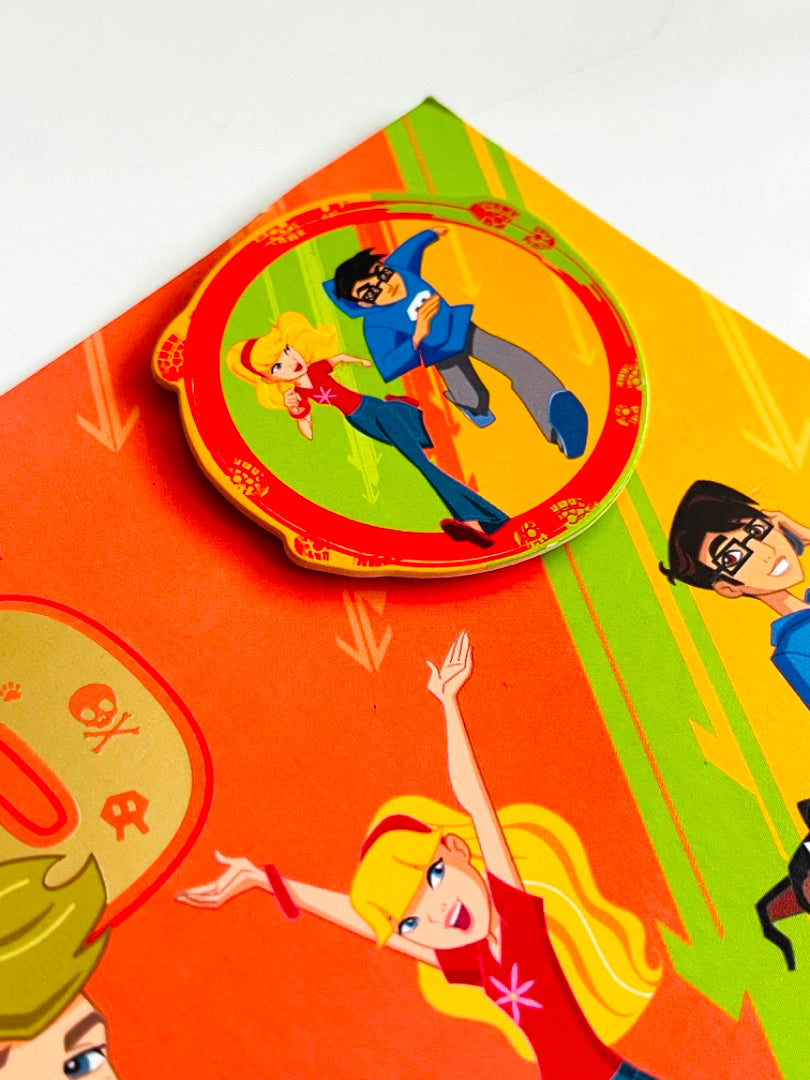 Full of Adventure 5th Birthday Card with Badge Famous 5 On The Case Animation Art