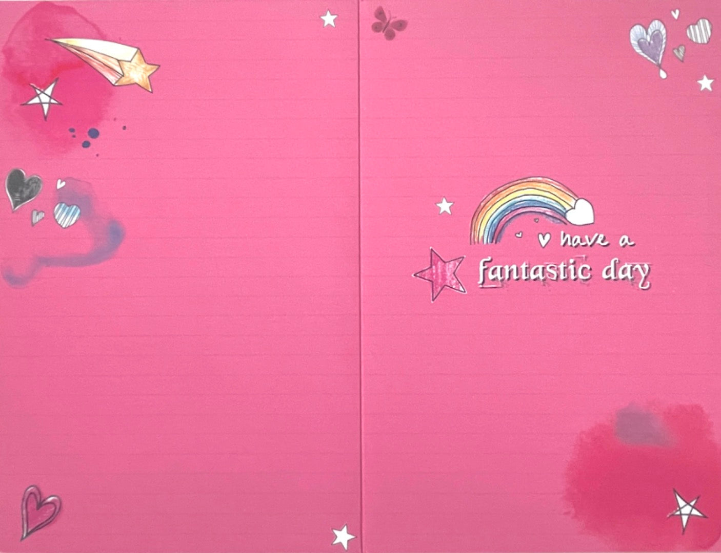 8 Today 8th Happy Birthday Card Girl Makeup Abstract Art with Glitter