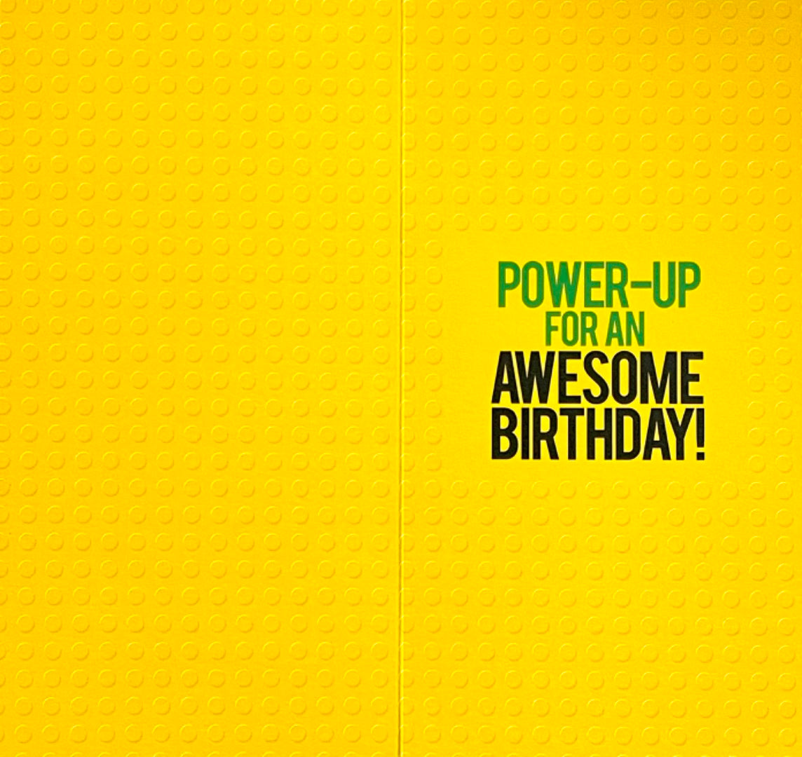 8 Today Game On Awesome Birthday Card Lego Brick Figure Playing Video Games 8th