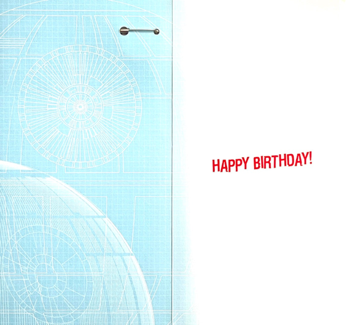 Star Wars 12th Birthday It's Your Destiny Card with Badge Darth Vader Dark Side Age 12