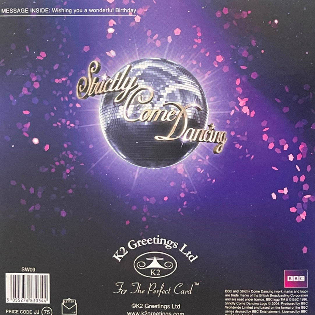 Have a Strictly Fabulous 18th Happy Birthday Card Strictly Come Dancing Glitter Ball Age 18