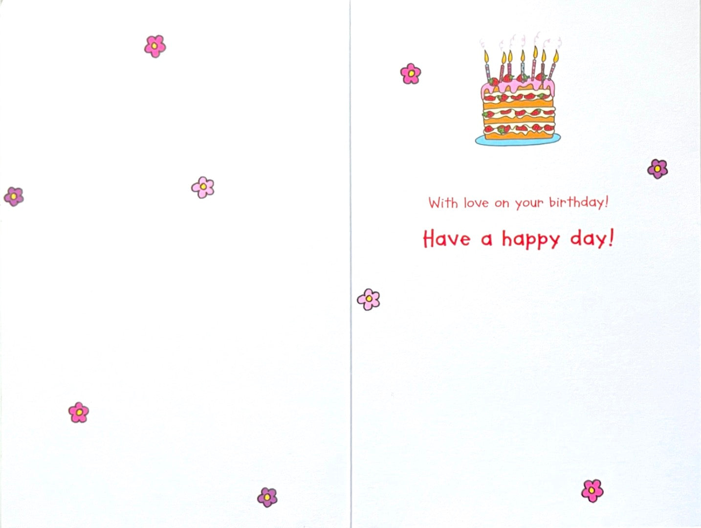 Very Special Granddaughter Birthday Card Strawberry Cake Candles Gifts Glitter Art