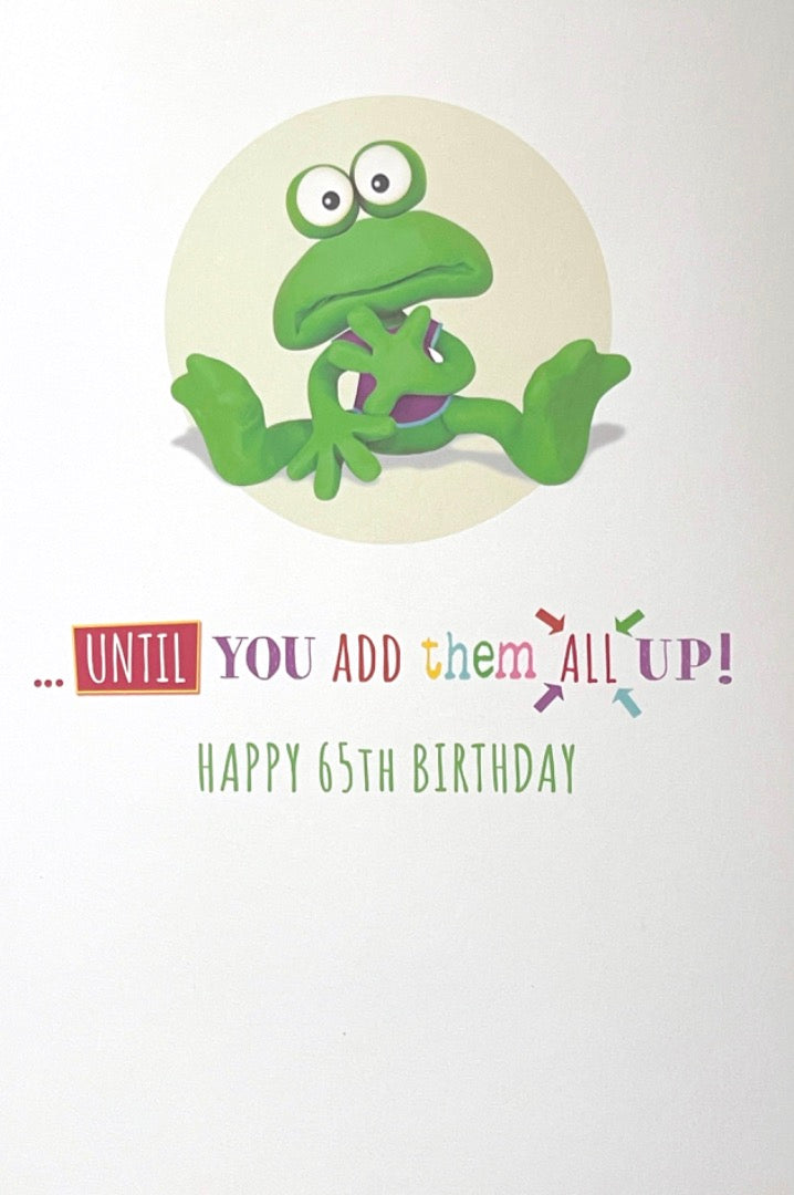 Happy 65th Birthday Card 65 Today and Still Looking Great Super Fit Funny Humour