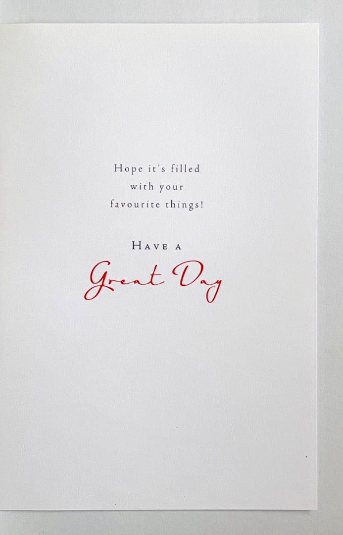 Here's To Your 21st Birthday Card Man Holding A Beer Watercolour Art Milestone Age 21