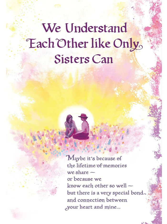 We Understand Each Other like Only Sisters Can - Heartfelt Versed Greeting Card by Blue Mountain Arts