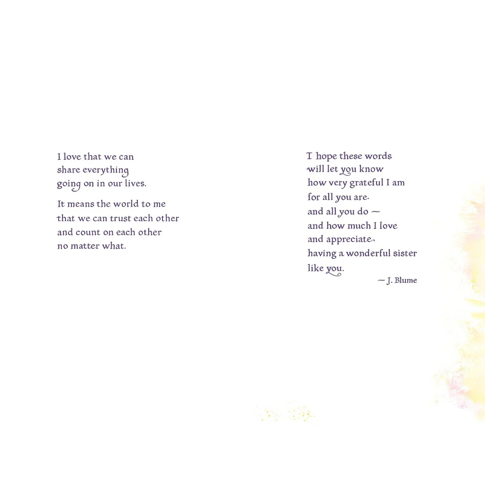 We Understand Each Other like Only Sisters Can - Heartfelt Versed Greeting Card by Blue Mountain Arts