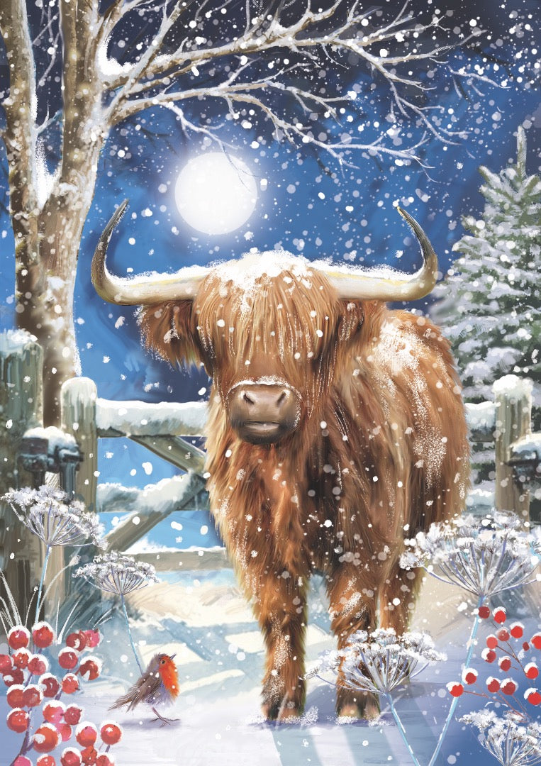 Winter Wildlife Box of 24 Assorted Christmas & Happy New Year Cards - 4 Each of 6 Designs by Ling Design