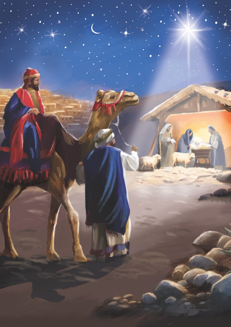 Religious Art Box of 24 Assorted Christmas & New Year Cards - 4 Each of 6 Designs by Ling Design