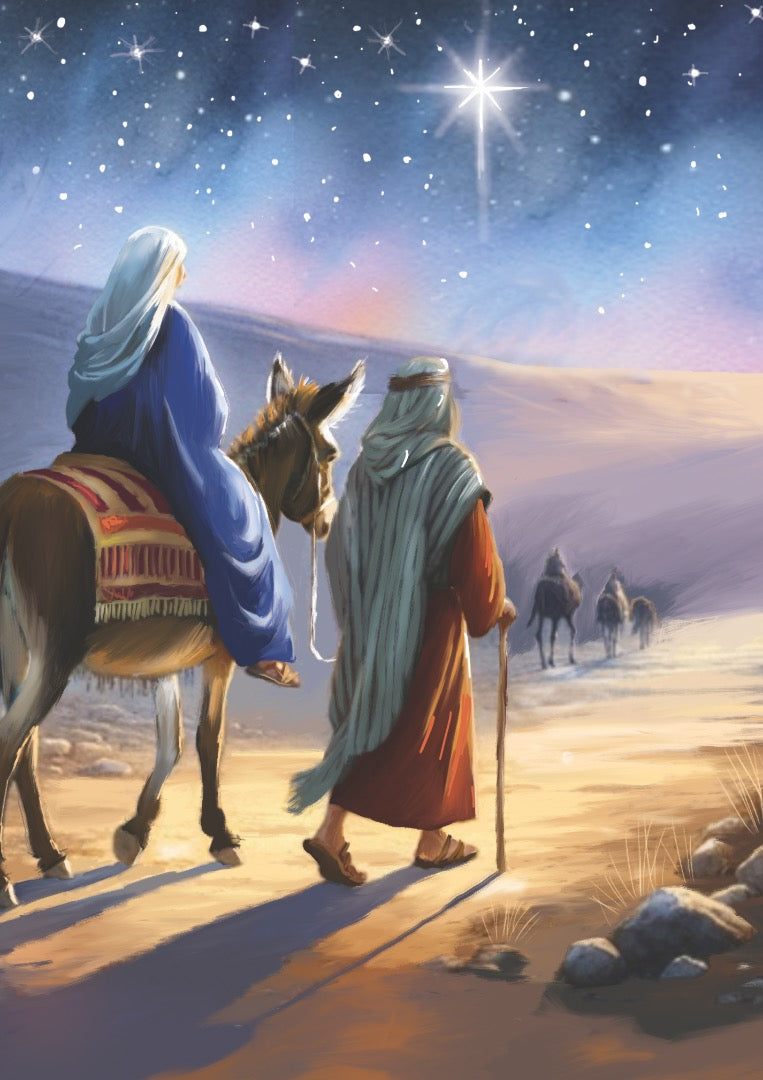 Religious Art Box of 24 Assorted Christmas & New Year Cards - 4 Each of 6 Designs by Ling Design