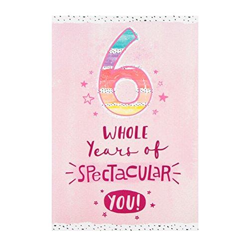 Hallmark Medium ''Spectacular You'' 6th Birthday Card [Old Model]