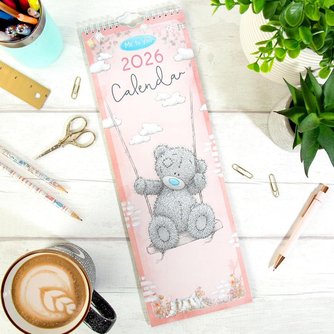 2026 Official Me to You Cute Classic Tatty Teddy Bear Slim Calendar - 42x14cm