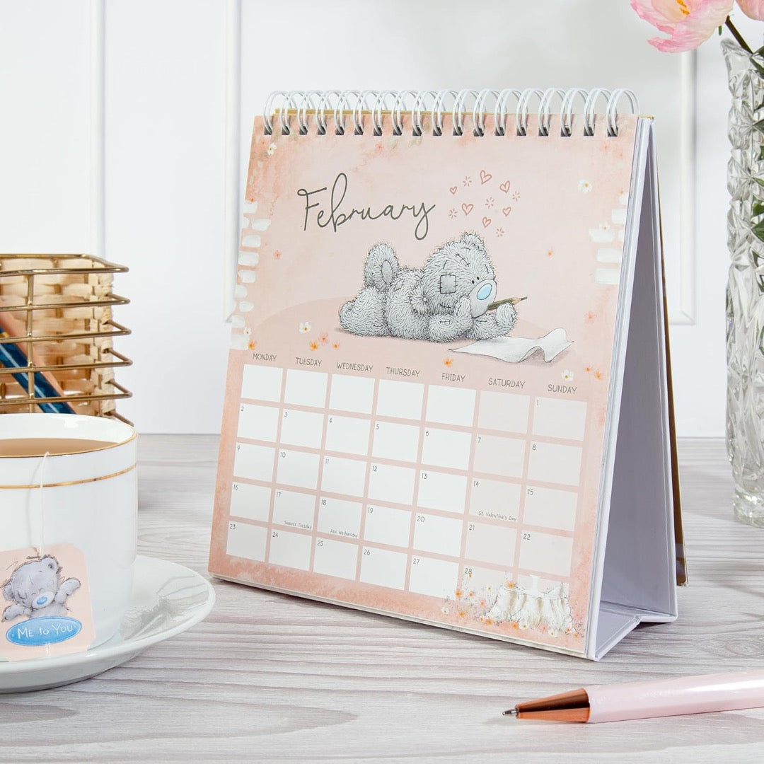 2026 Officially Cute Me to You Tatty Teddy Bear Desk Top Calendar - Page a Month