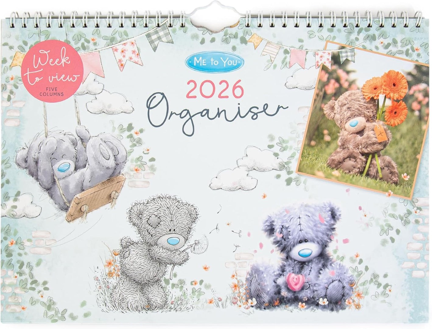 2026 Official Me to You Tatty Teddy Bear A4 Organiser Calendar - Week to View