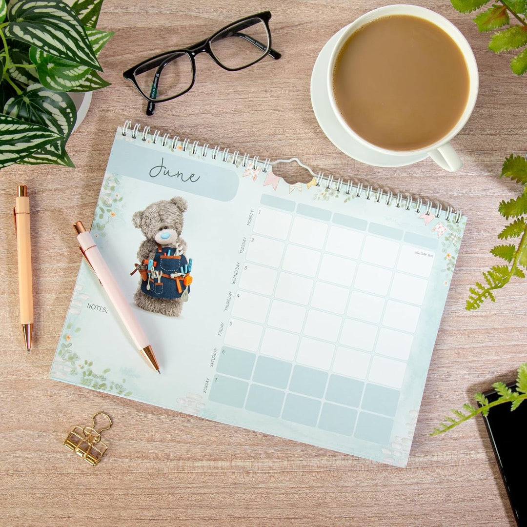 2026 Official Me to You Tatty Teddy Bear A4 Organiser Calendar - Week to View