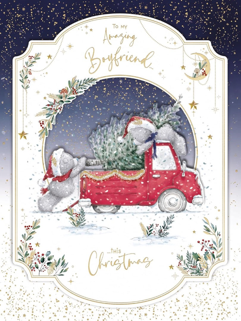 Amazing Boyfriend Me To You Tatty Teddy Luxury Boxed Keepsake Christmas Card