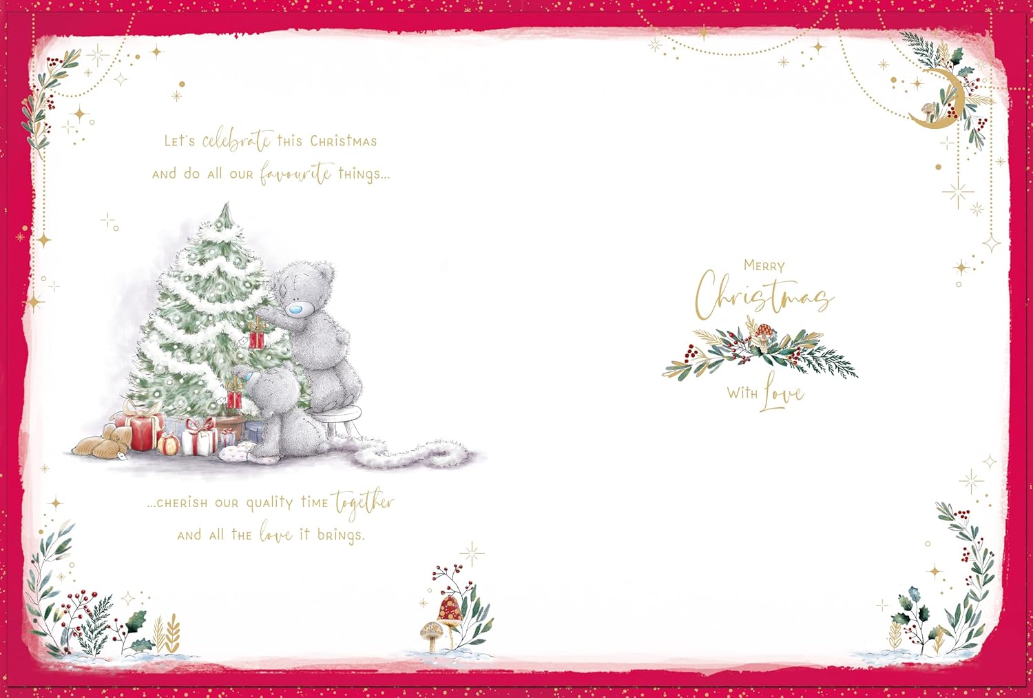 Amazing Boyfriend Me To You Tatty Teddy Luxury Boxed Keepsake Christmas Card