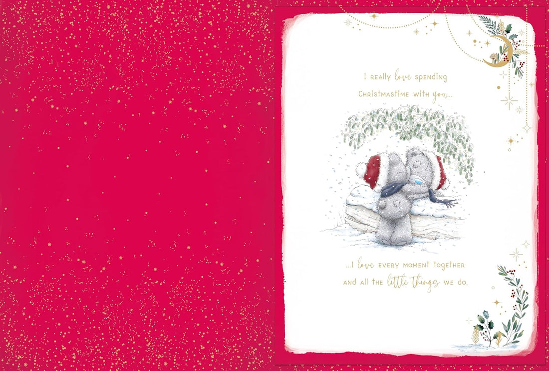 For My Brilliant Fianc� Me To You Tatty Teddy Luxury Handmade Christmas Box Card - 9x12ins - Official Collection