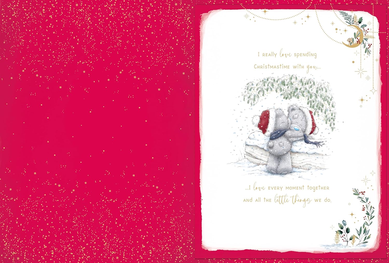 For My Brilliant Fianc� Me To You Tatty Teddy Luxury Handmade Christmas Box Card - 9x12ins - Official Collection