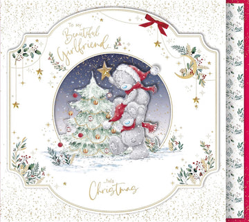 Beautiful Girlfriend Me To You Tatty Teddy Bear XL Keepsake Boxed Christmas Card - 12x14ins - Official Collection