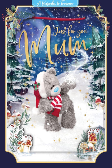 2025 Me to You Tatty Teddy Bear 3D Christmas Card For Mum - 6x9'' - Official Collection