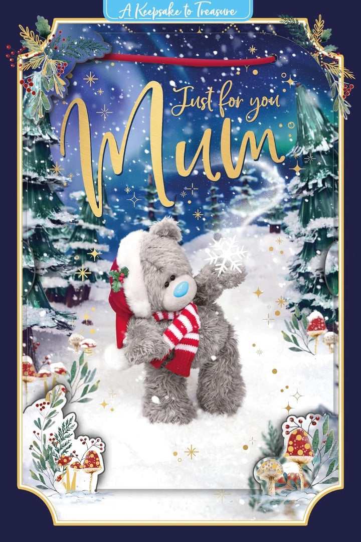 2025 Me to You Tatty Teddy Bear 3D Christmas Card For Mum - 6x9'' - Official Collection
