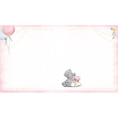Me To You Teddy Bear Sending You Lots of Love Blank Card with Bicycle Flower Basket