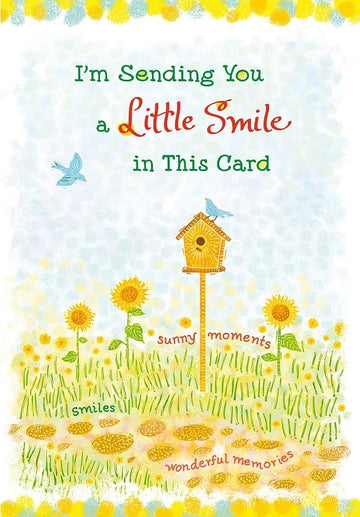 Sending a Little Smile in this Card Heartfelt Sentimental Verse Foldout Keepsake