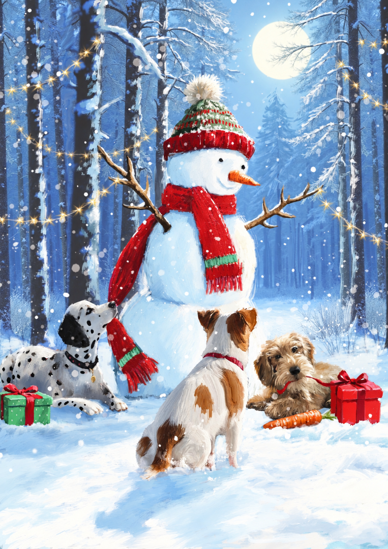 Classic Festive Collection Premium Christmas Cards Box Set, 24 Pack, 6 Designs (4 Each)