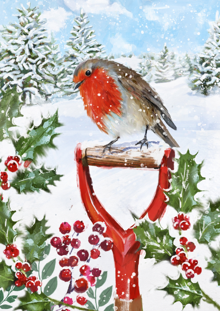 Classic Festive Collection Premium Christmas Cards Box Set, 24 Pack, 6 Designs (4 Each)