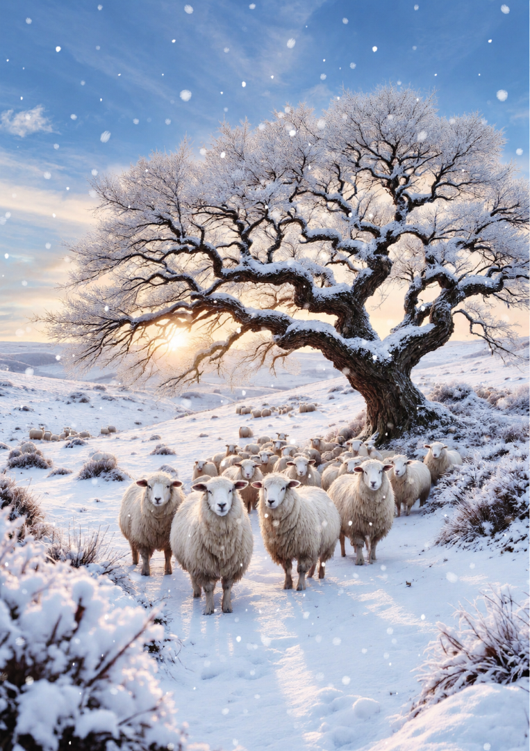 Winter Landscapes Premium Box Assortment of 24 Christmas Cards, 6 Designs 4 Each