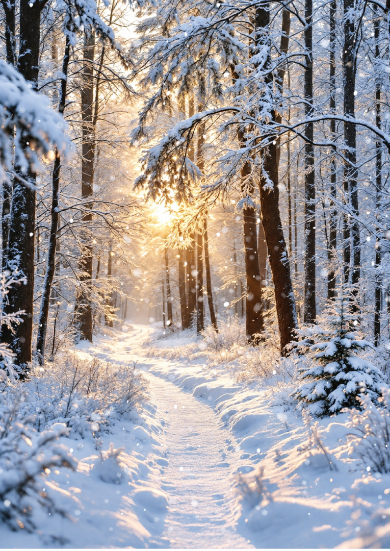 Winter Landscapes Premium Box Assortment of 24 Christmas Cards, 6 Designs 4 Each