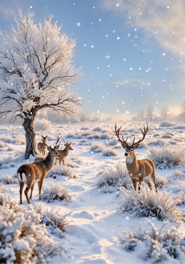 Winter Landscapes Premium Box Assortment of 24 Christmas Cards, 6 Designs 4 Each
