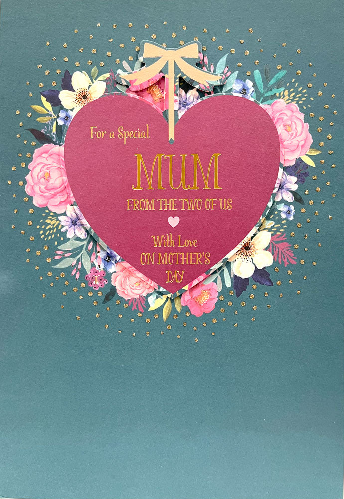 For a Special Mum From the Two of Us With Love on Mother's Day Luxury Large Mothers Day Card from Hallmark