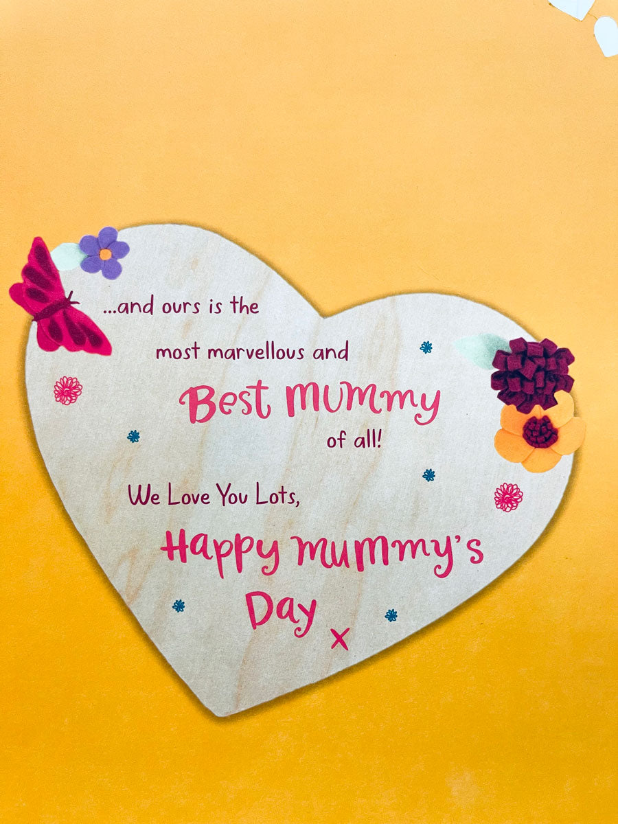 To Mummy From Us Both M is for Marvelous Mummy... Luxury Large Floral Mothers Day Card from Hallmark