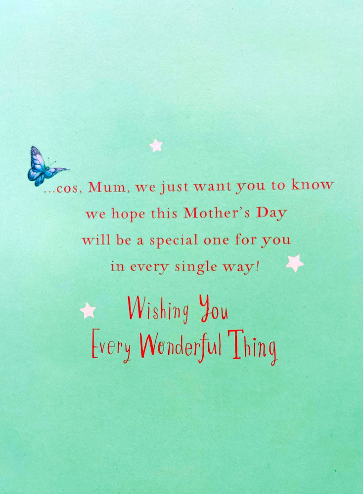 To Our Mum on Mother's Day With Love Dylan & Friends Teapot Party Greeting Card by Hallmark