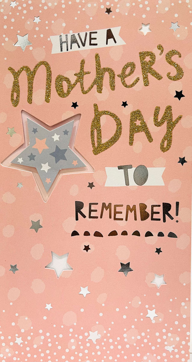 Have A Mother's Day To Remember! Gold Gold Glitter Silver Foil Finish Stars Special Mothers Day Card from Hallmark