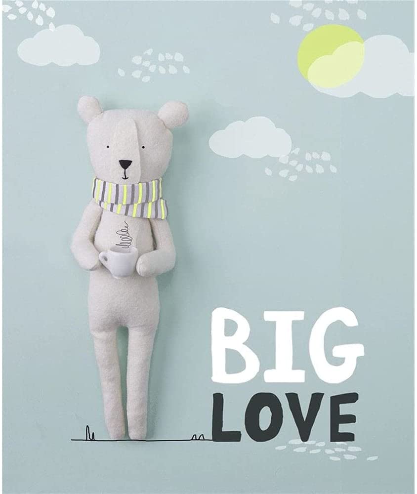 Sending Big Love Teddy Bear Greeting Card  - Cup Cycling by James Cropper for Hallmark