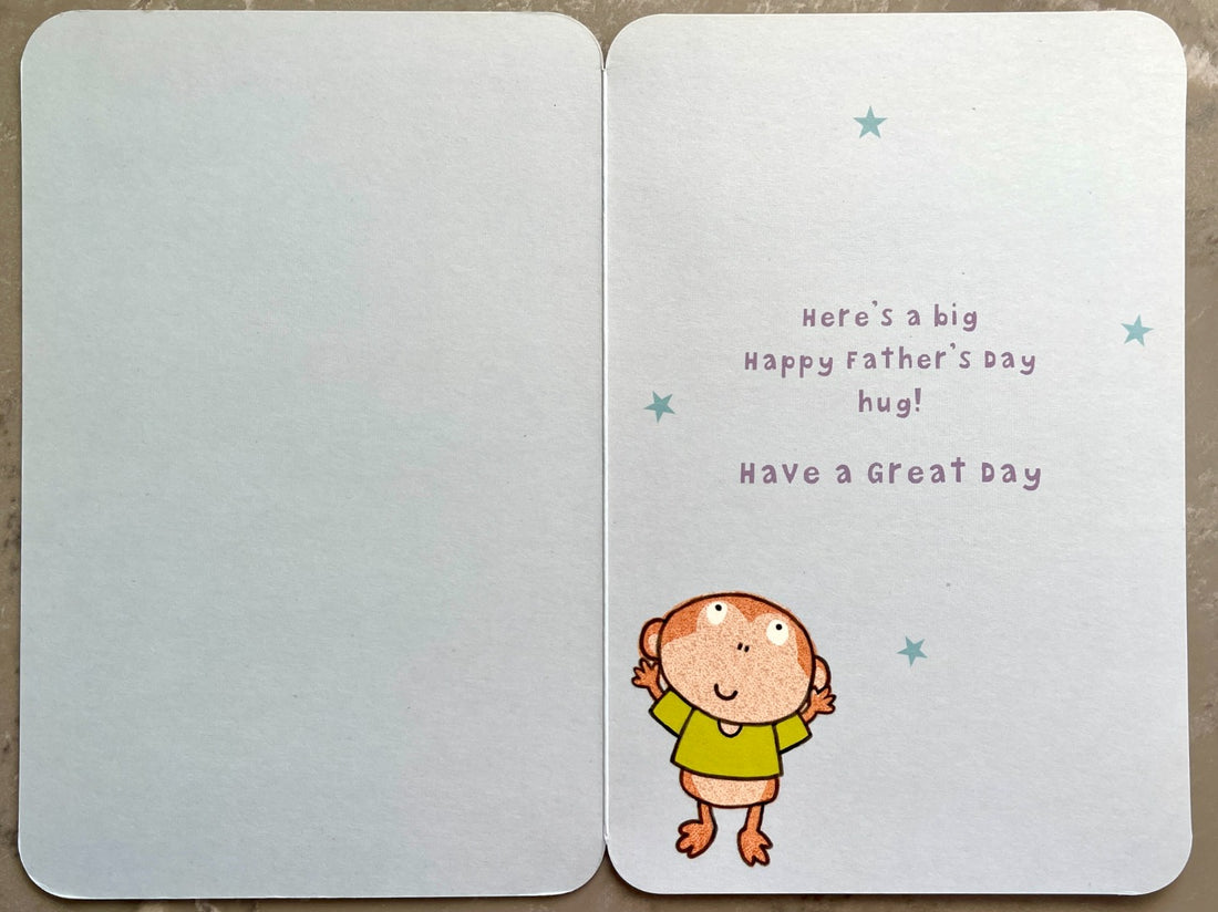 Great-Grandad Fathers Day Greeting Card - Cheeky Monkey Shopping