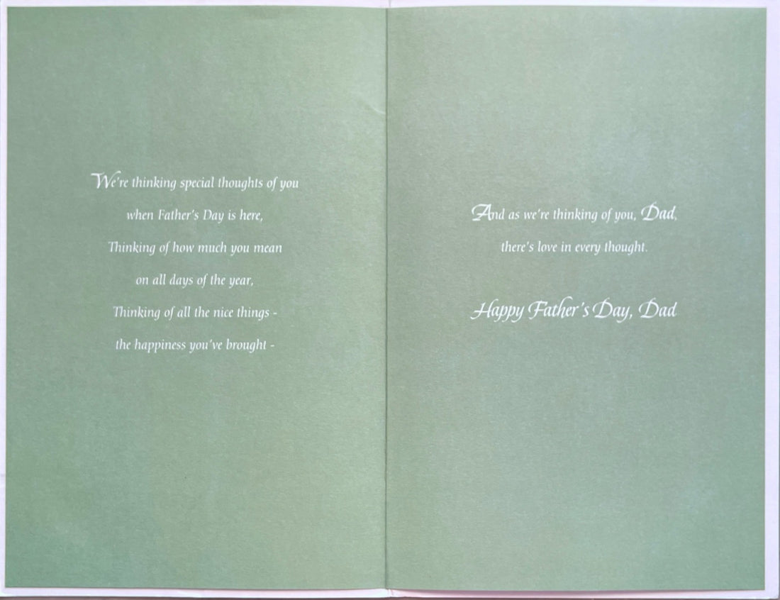 To Dad from Daughter and Son-in-Law Happy Father's Day Greeting Card - His Toiletries Art
