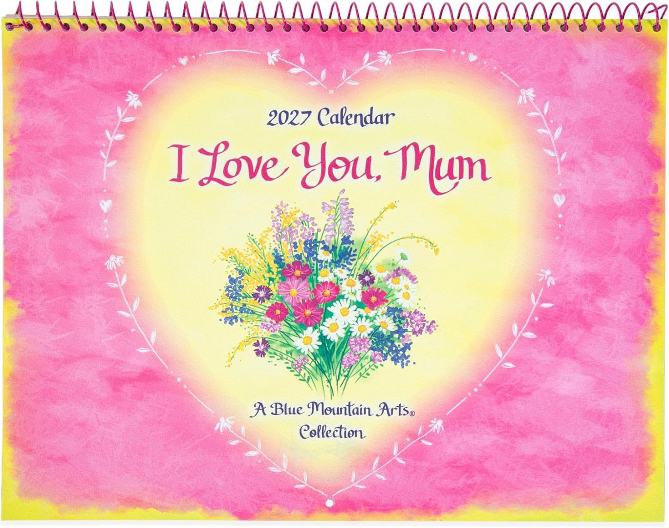 Blue Mountain Arts I Love You Mum 2027 Large Hanging Wall Calendar, 30.5 x 23cm