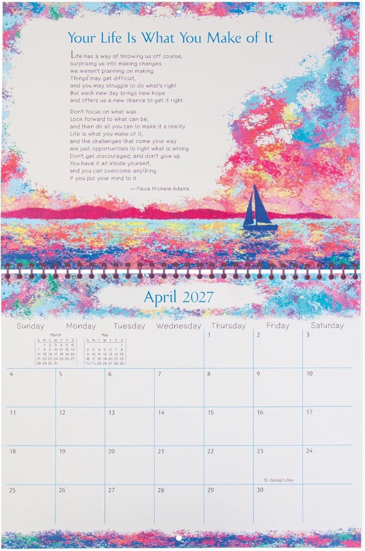 This Is Your Year To Shine Large 2027 Hanging Wall Calendar by Blue Mountain Arts